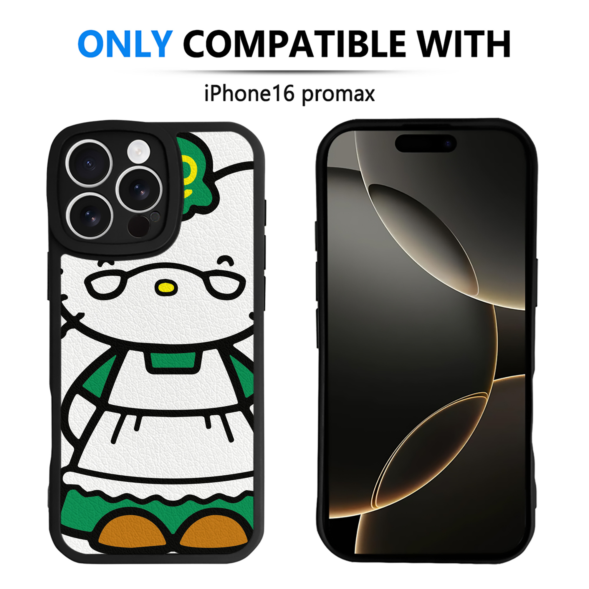 （画像用） Hello Kitty ハローキティ 【iPhone 16シリーズ対応】シリコンスマホケース（レザー調） 材質：シリコン